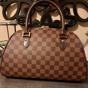 Louis Vuitton Ebene Ribera Satchel brown checkered